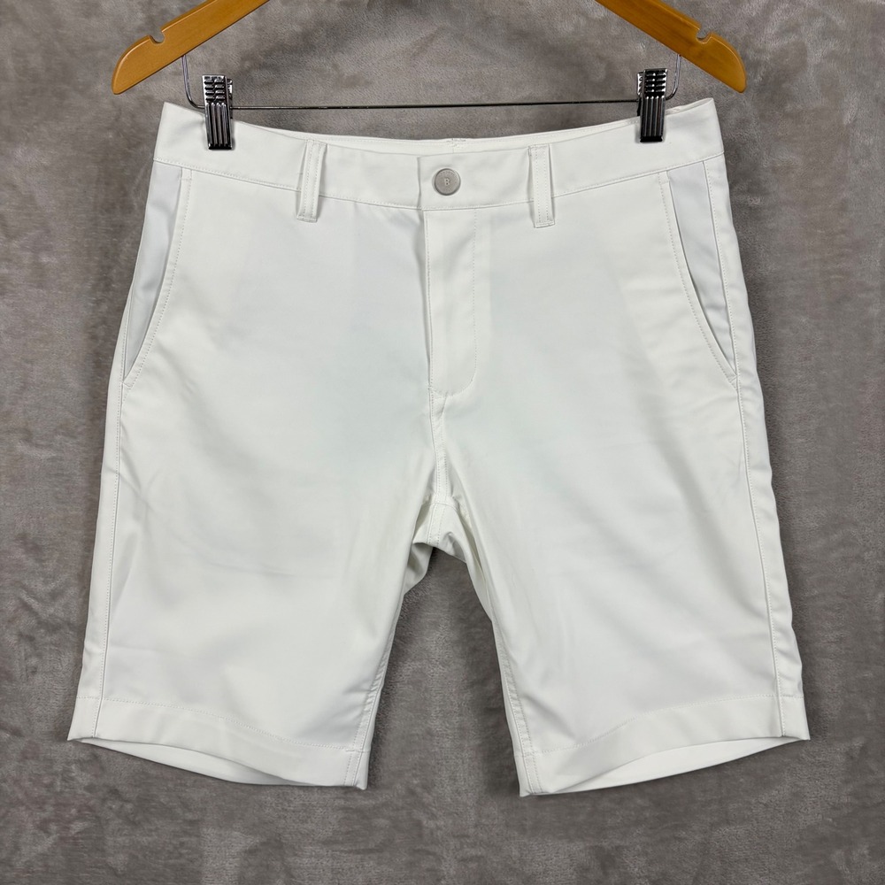 Bonobos Golf Mens White Performance Stretch Flat Front Shorts Size 30